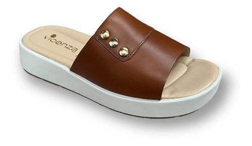 Sandalia Vicenza Mujer Casual Piel 12704