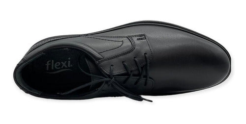 Zapato Flexi Hombre De Confort De Piel 91410neg
