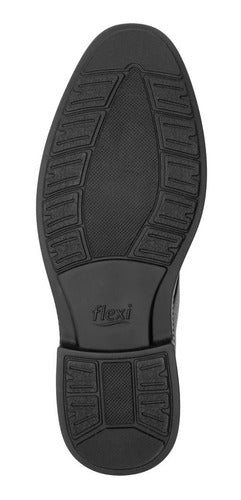 Zapato Flexi Hombre De Confort De Piel 412301neg