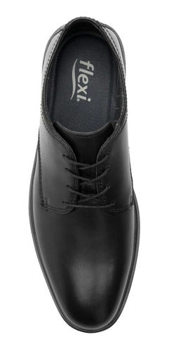 Zapato Flexi Hombre De Confort De Piel 412301neg