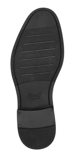 Zapato Flexi Hombre De Confort De Piel 400111neg