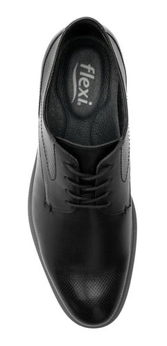 Zapato Flexi Hombre De Confort De Piel 400111neg