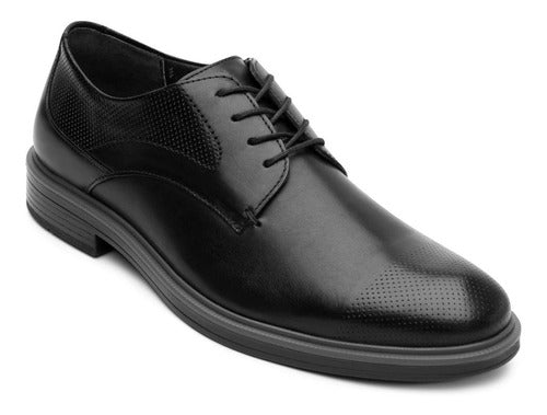 Zapato Flexi Hombre De Confort De Piel 400111neg