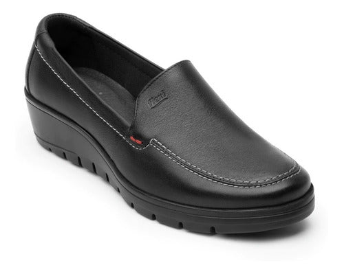 Zapato Flexi Mujer De Confort Piel 104806neg