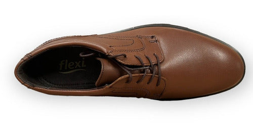 Zapato Flexi Hombre De Confort De Piel 91410tan