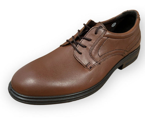 Zapato Flexi Hombre De Confort De Piel 91410tan