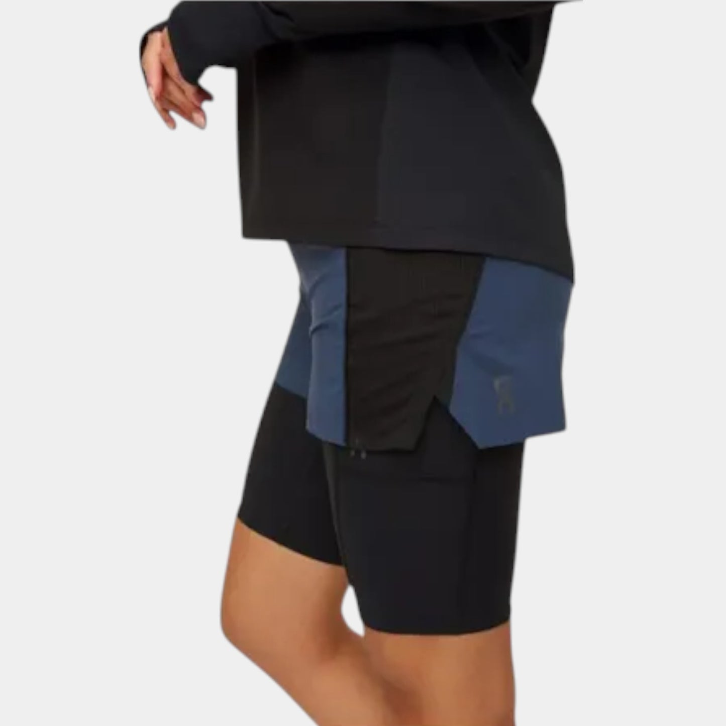 Shorts On Cloud Mujer Con Licra Interna 225.00683 Azul Marino
