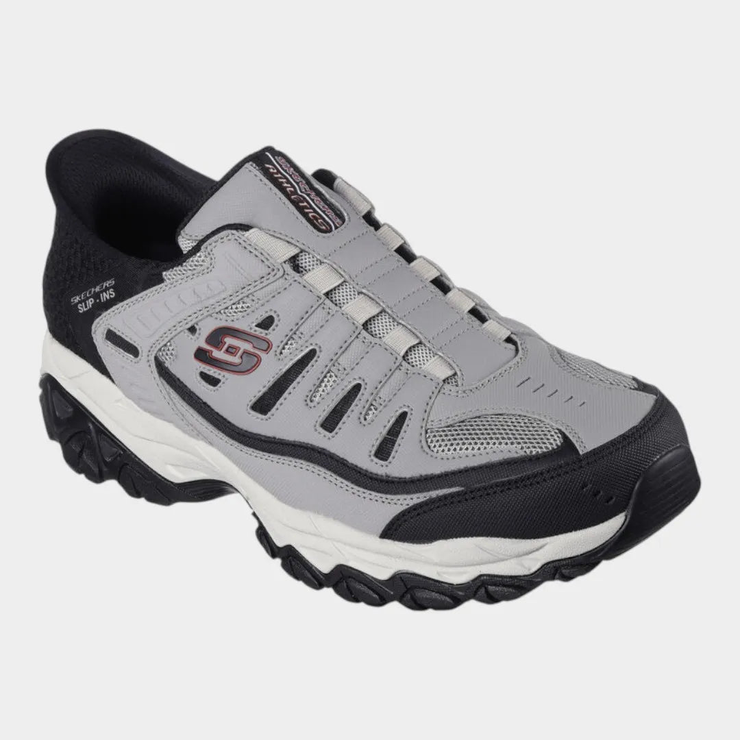 Tenis Skechers Hombre Slip-ins Extra Ancho 237563wwgybk Gris