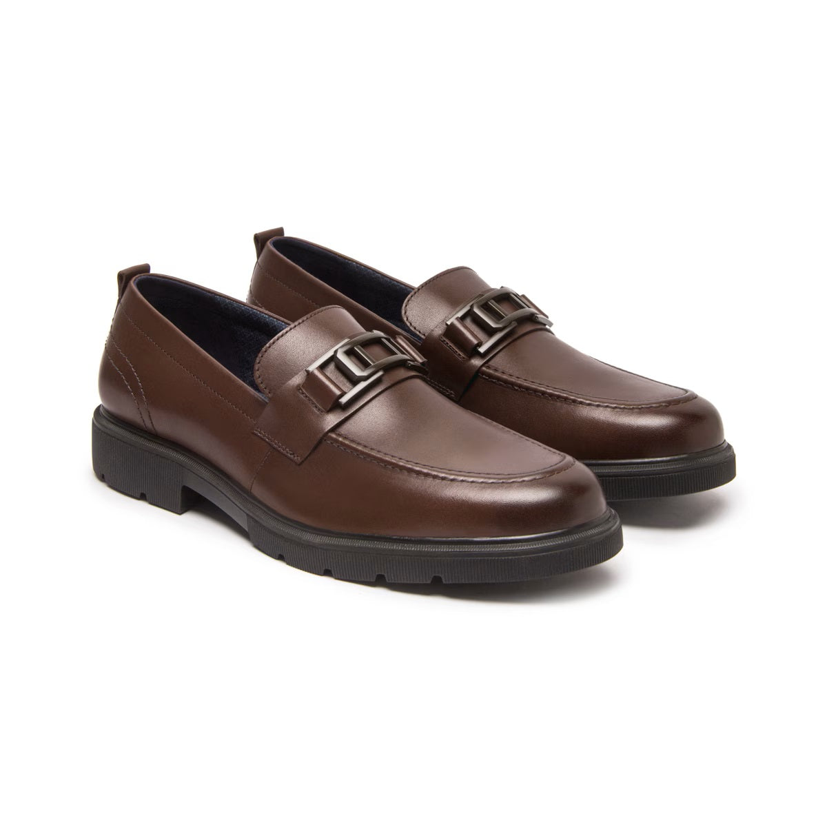 Zapato Flexi Hombre Mocasín Casual De Piel 417006Nog