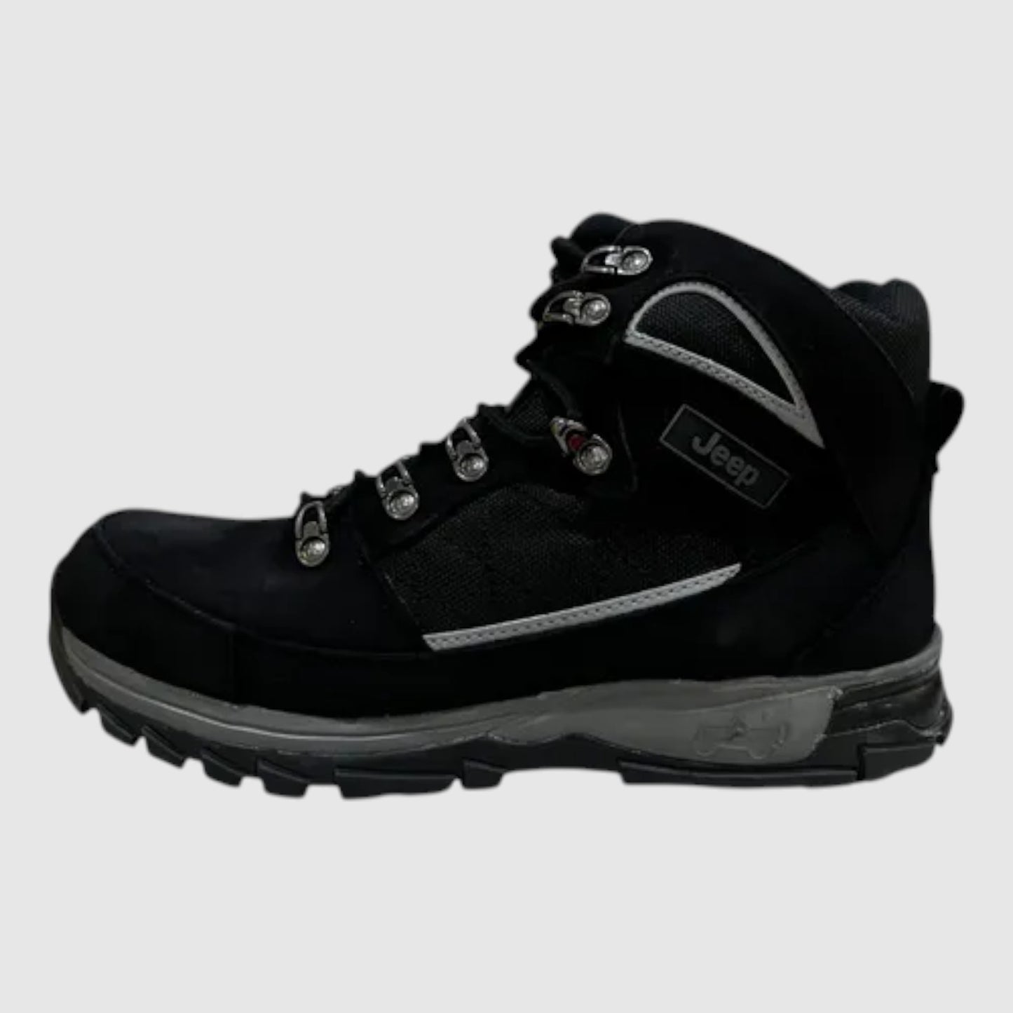Botas Jeep Hombre Outdoor Nobuck Piel 4506neg Negro