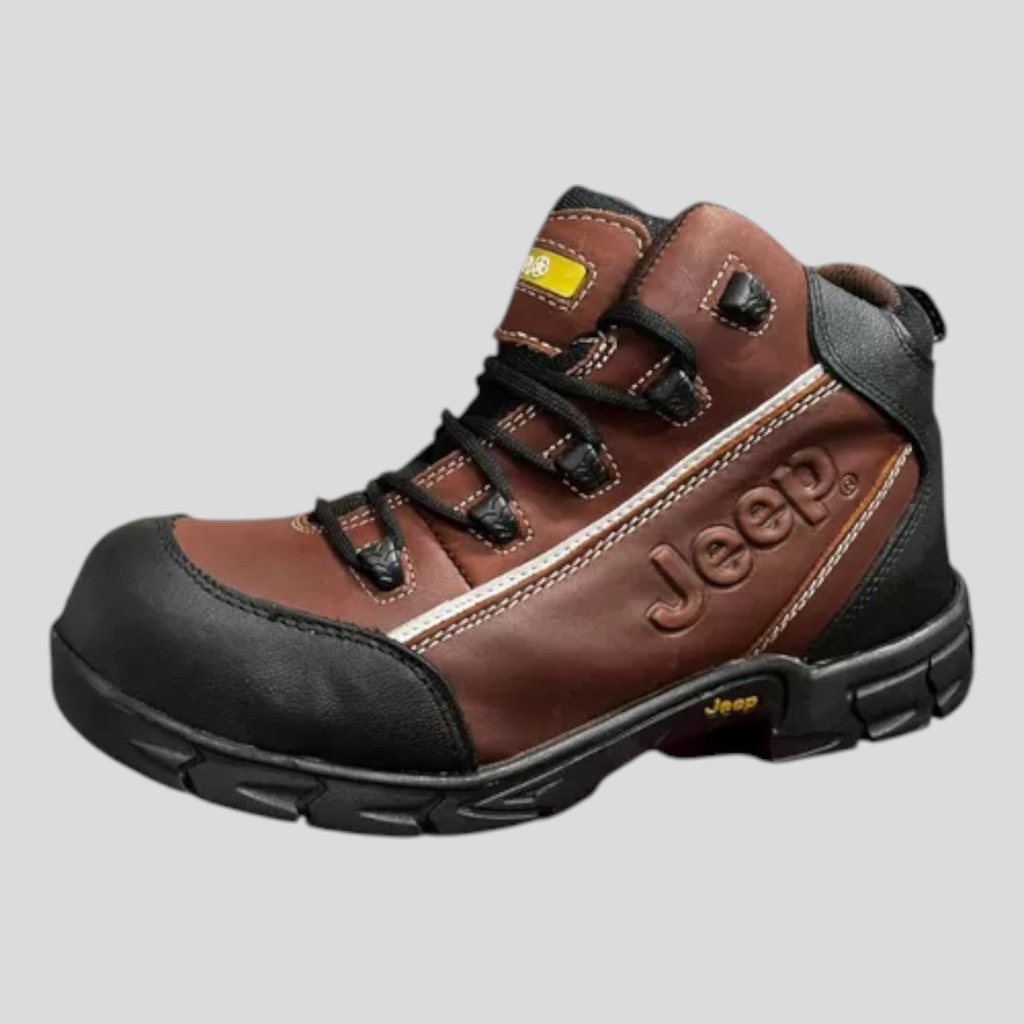 Bota Jeep Hombre Industrial Piel Con Casco, Dieléctrica 5101 Bronce