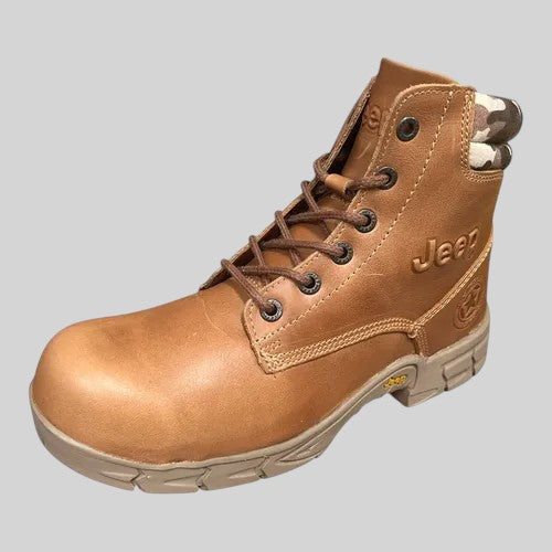 Botas Jeep Hombre Industrial Piel Con Casco 5124cmie Miel