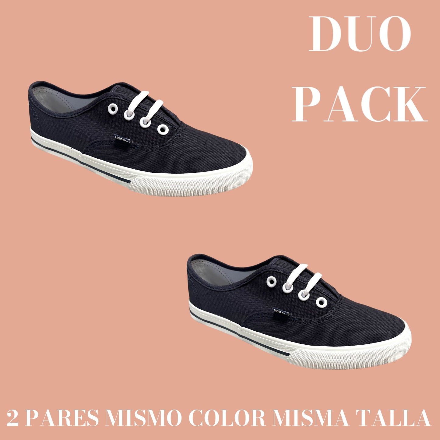 Tenis Urban Shoes Mujer Vulcanizado 80394 DUO PACK
