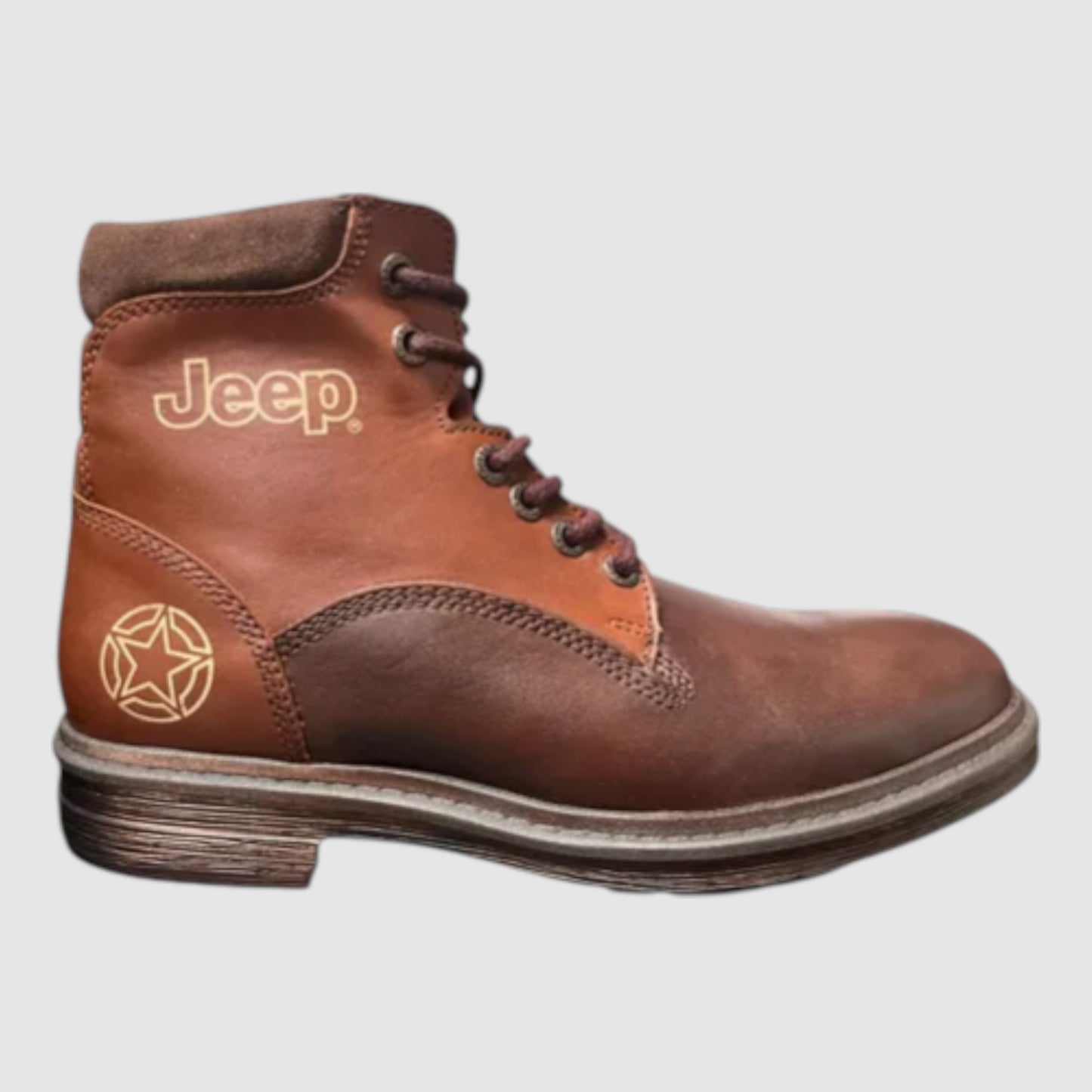 Botas Jeep Hombre Casual Piel 9802cbro Cafe/bronce