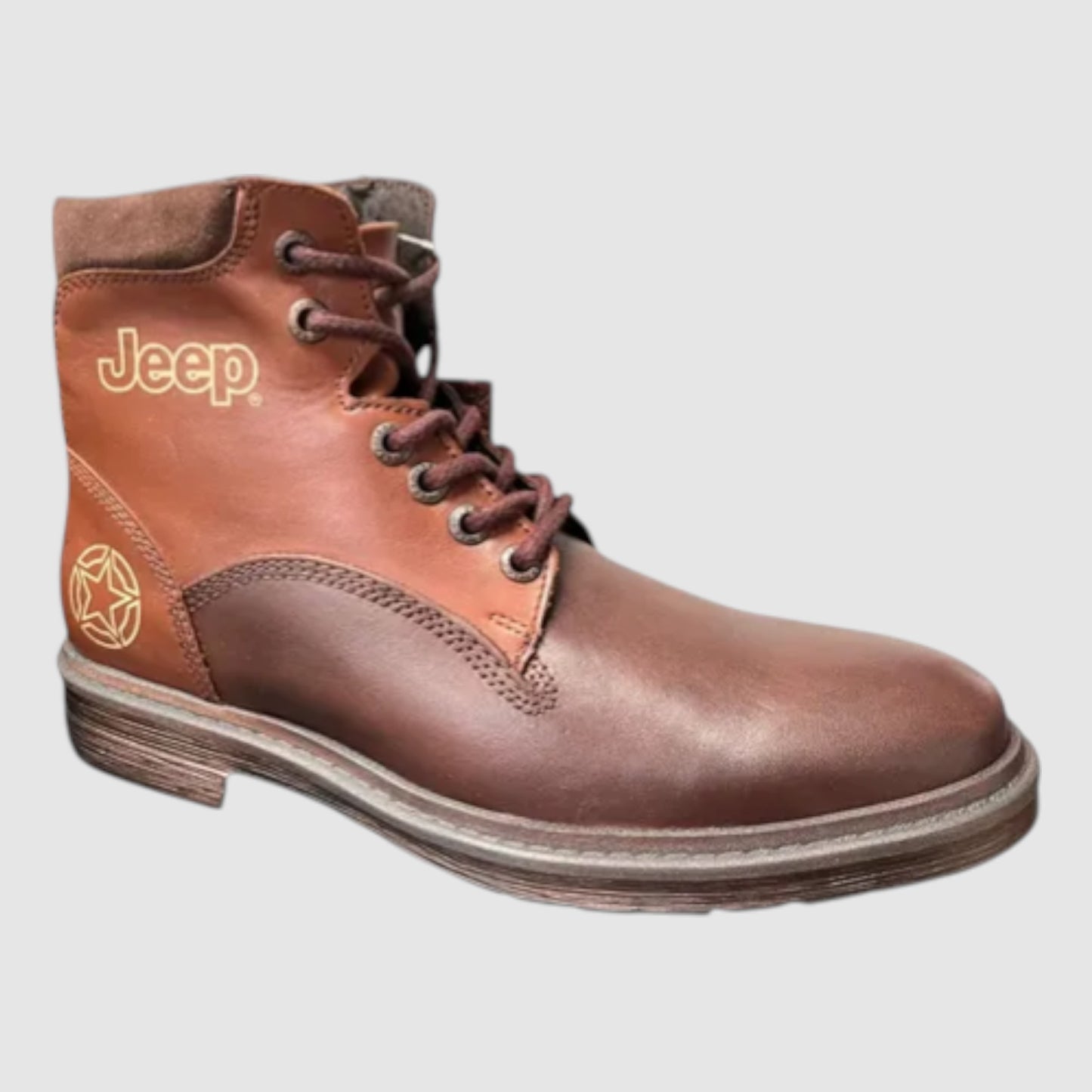 Botas Jeep Hombre Casual Piel 9802cbro Cafe/bronce