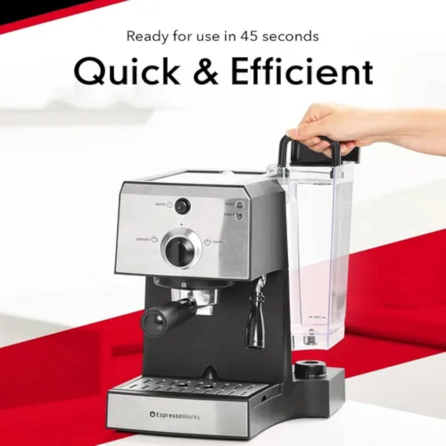 Cafetera Espressoworks Espresso & Cappuccino Aew1000