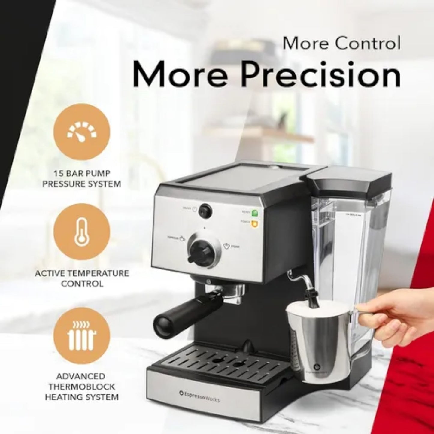 Cafetera Espressoworks Espresso & Cappuccino Aew1000