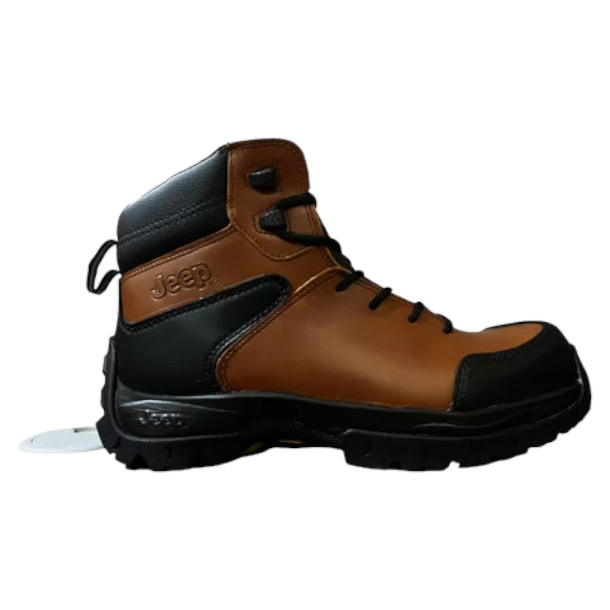 Bota Jeep Hombre Industrial Piel Con Casco De Acero 080