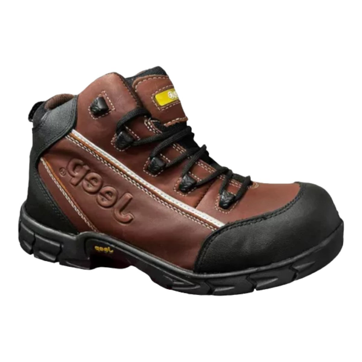Bota Jeep Hombre Industrial Piel Con Casco, Dieléctrica 5101 Bronce