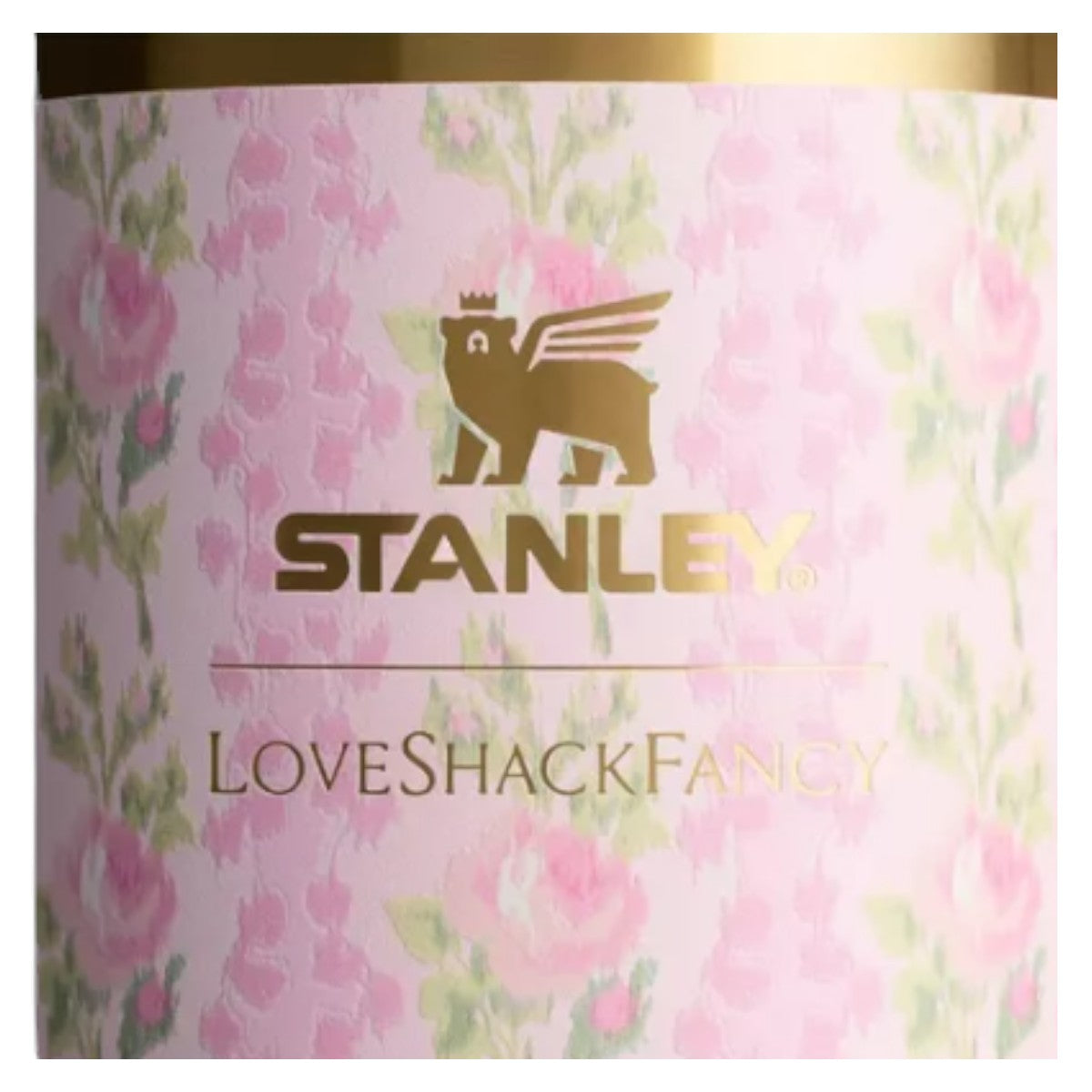 Termo Stanley X Loveshackfancy Quencher 40oz Blooming Heirl Color Rosa Claro