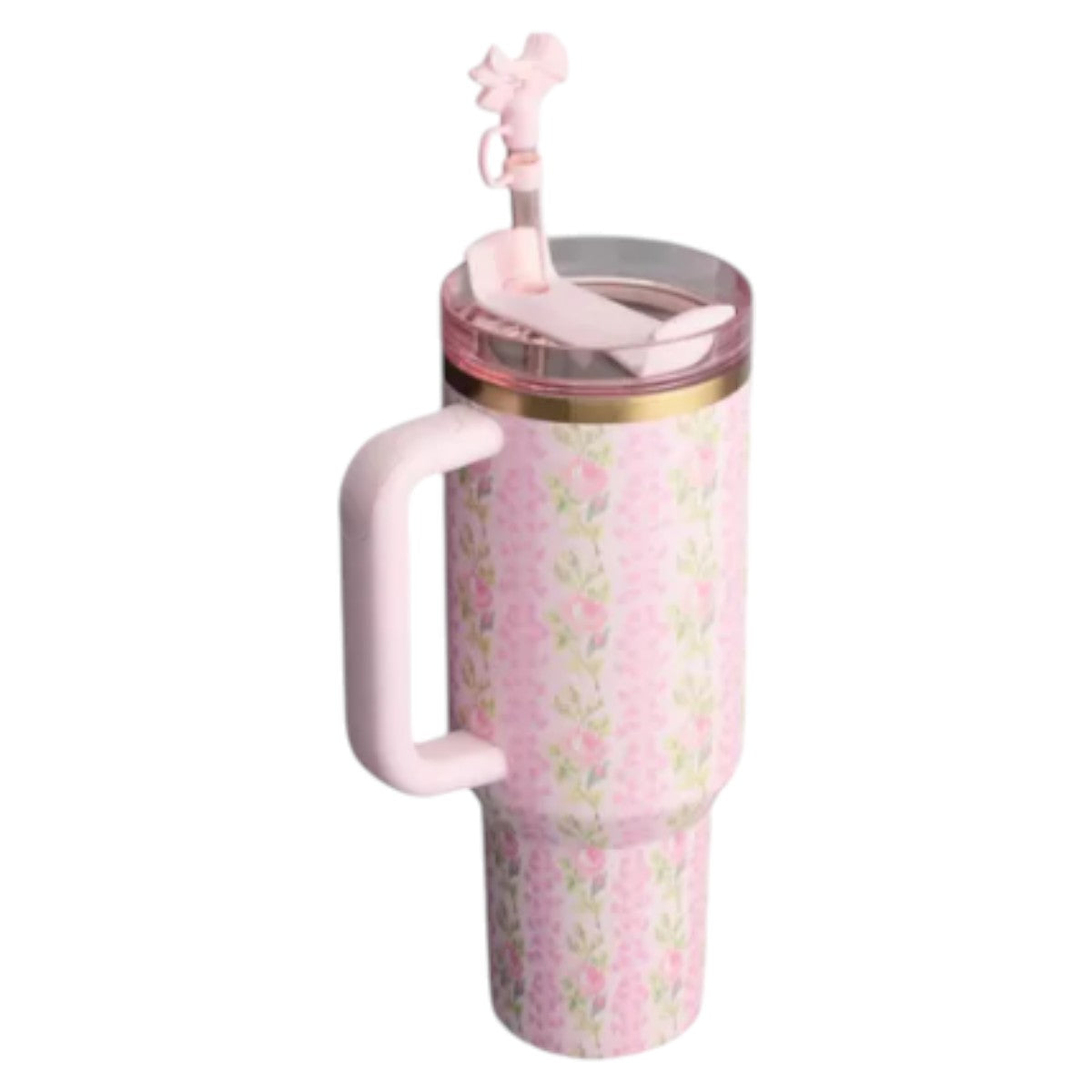 Termo Stanley X Loveshackfancy Quencher 40oz Blooming Heirl Color Rosa Claro