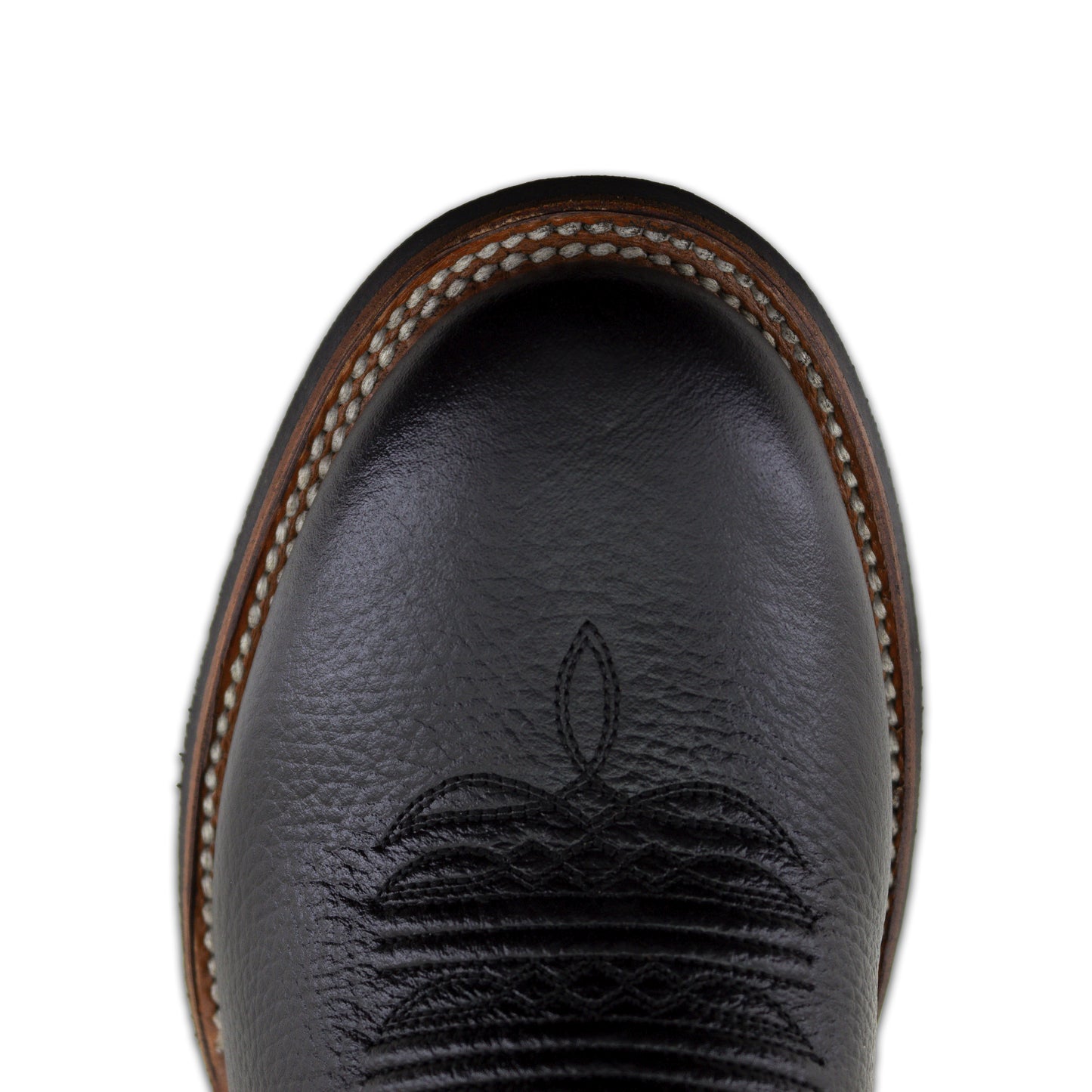Botas Vaqueras Justin Hombre Texas Natural Jb5414 Negro Natural