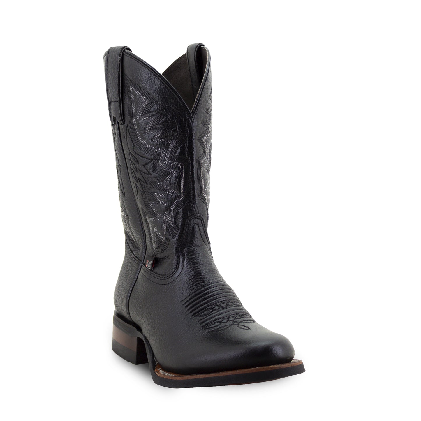 Botas Vaqueras Justin Hombre Texas Natural Jb5414 Negro Natural