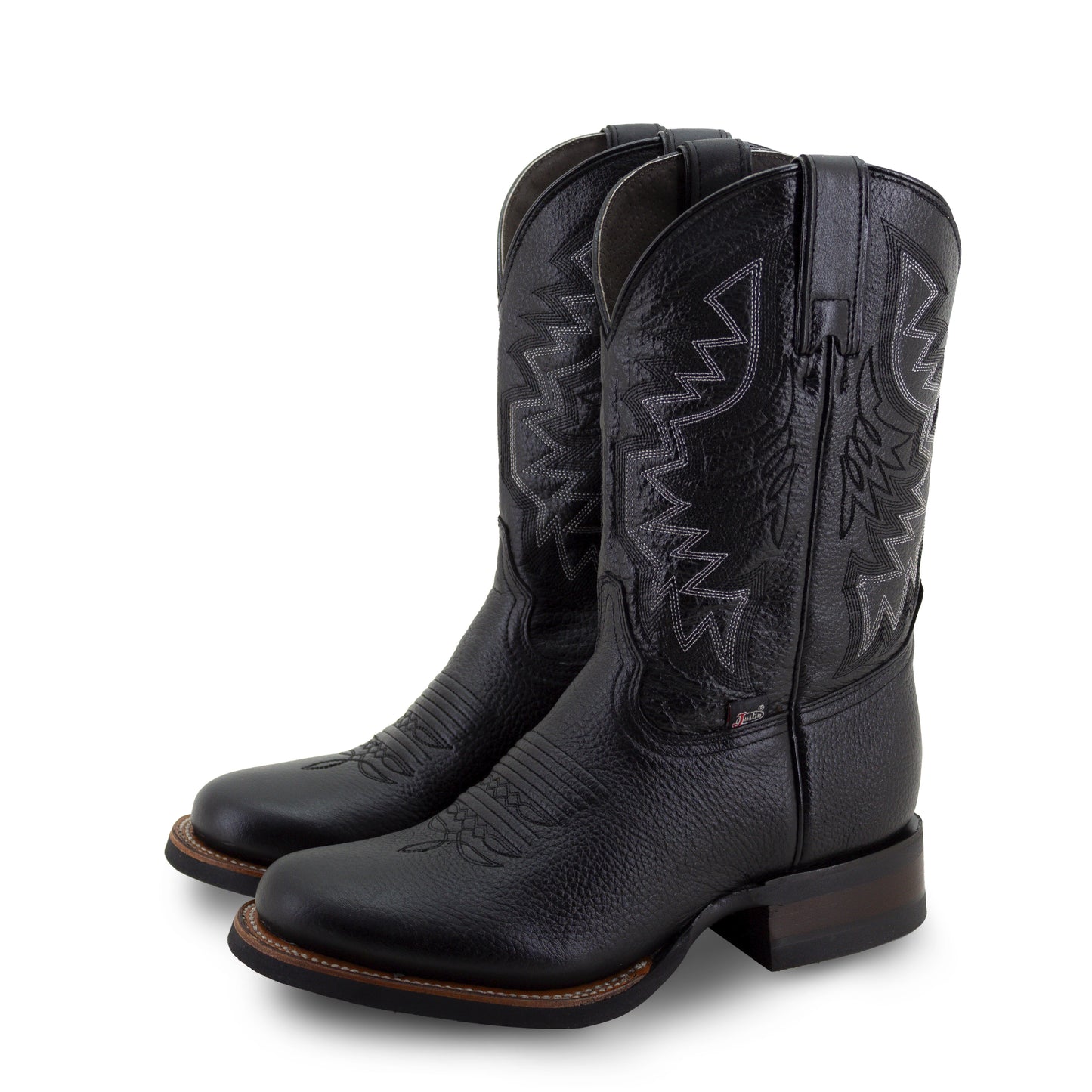 Botas Vaqueras Justin Hombre Texas Natural Jb5414 Negro Natural