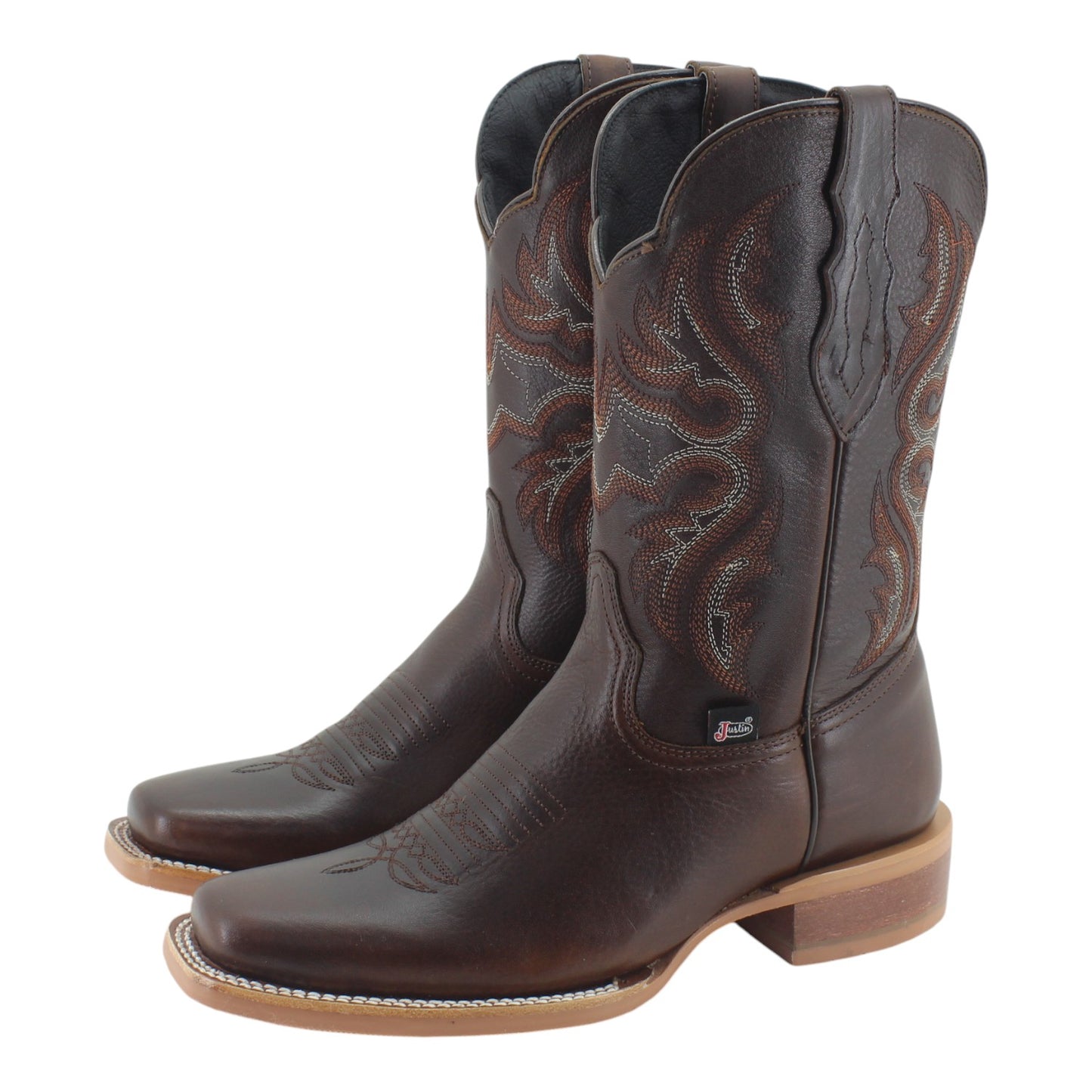 Botas Vaqueras Justin Hombre Premium Rage Piel Jb5457 Miel Rage