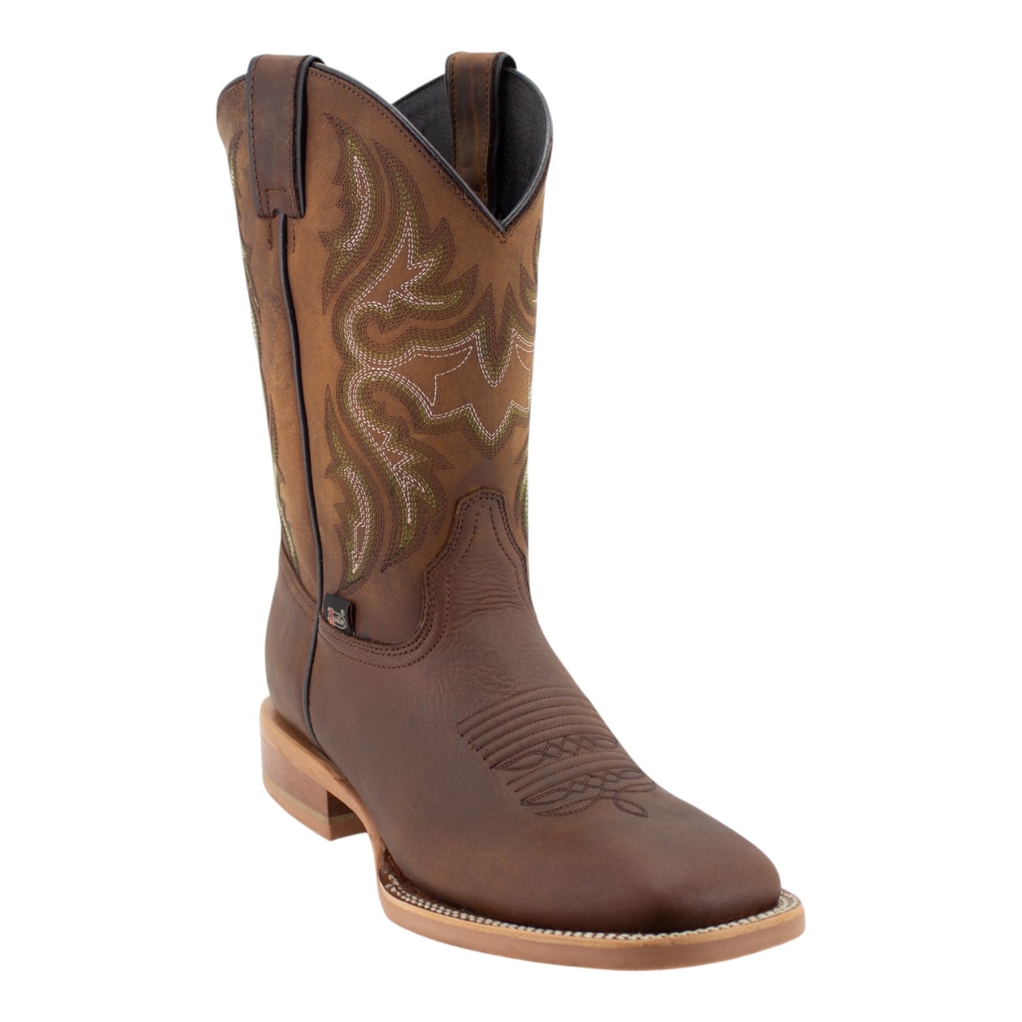 Botas Vaqueras Justin Hombre Premium Piel Jb5463 Café Lean Rust
