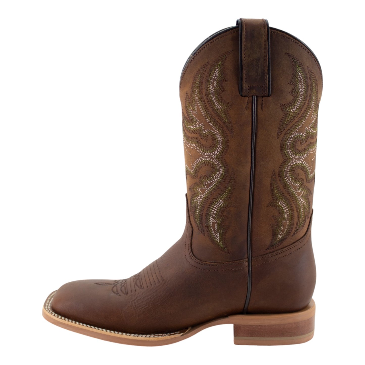 Botas Vaqueras Justin Hombre Premium Piel Jb5463 Café Lean Rust
