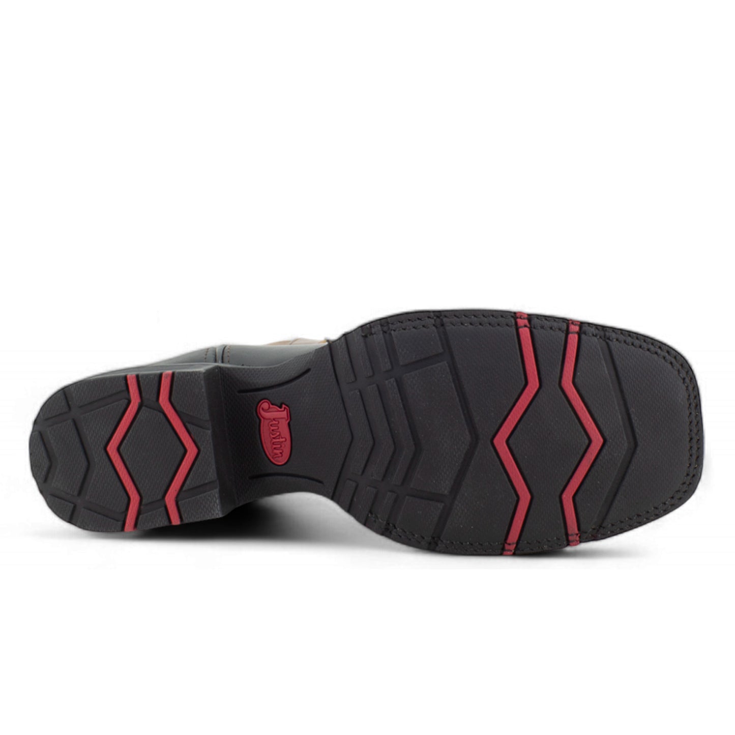Botas Vaqueras Justin Hombre Marshal Graso Jb5524 Negro Graso