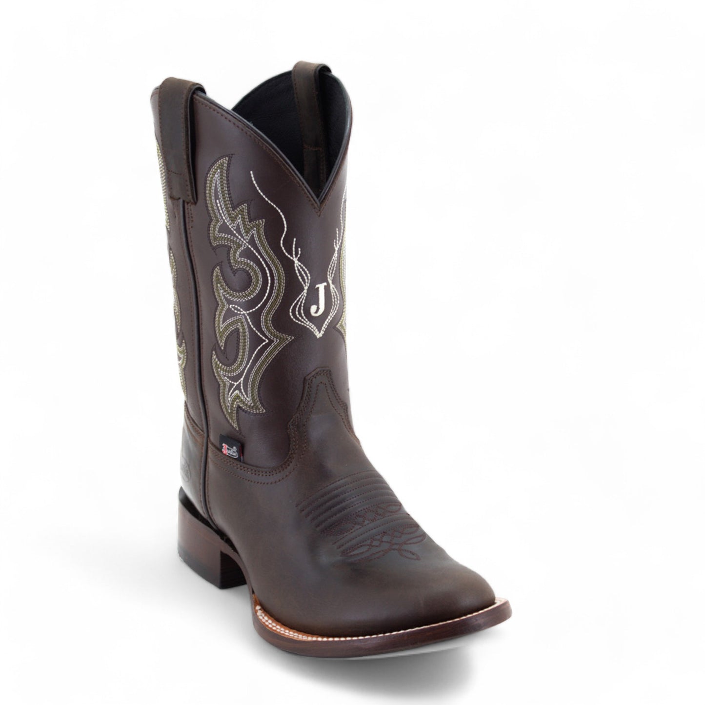 Botas Vaqueras Justin Hombre Crazy West Piel Jb5571 Café Crazy