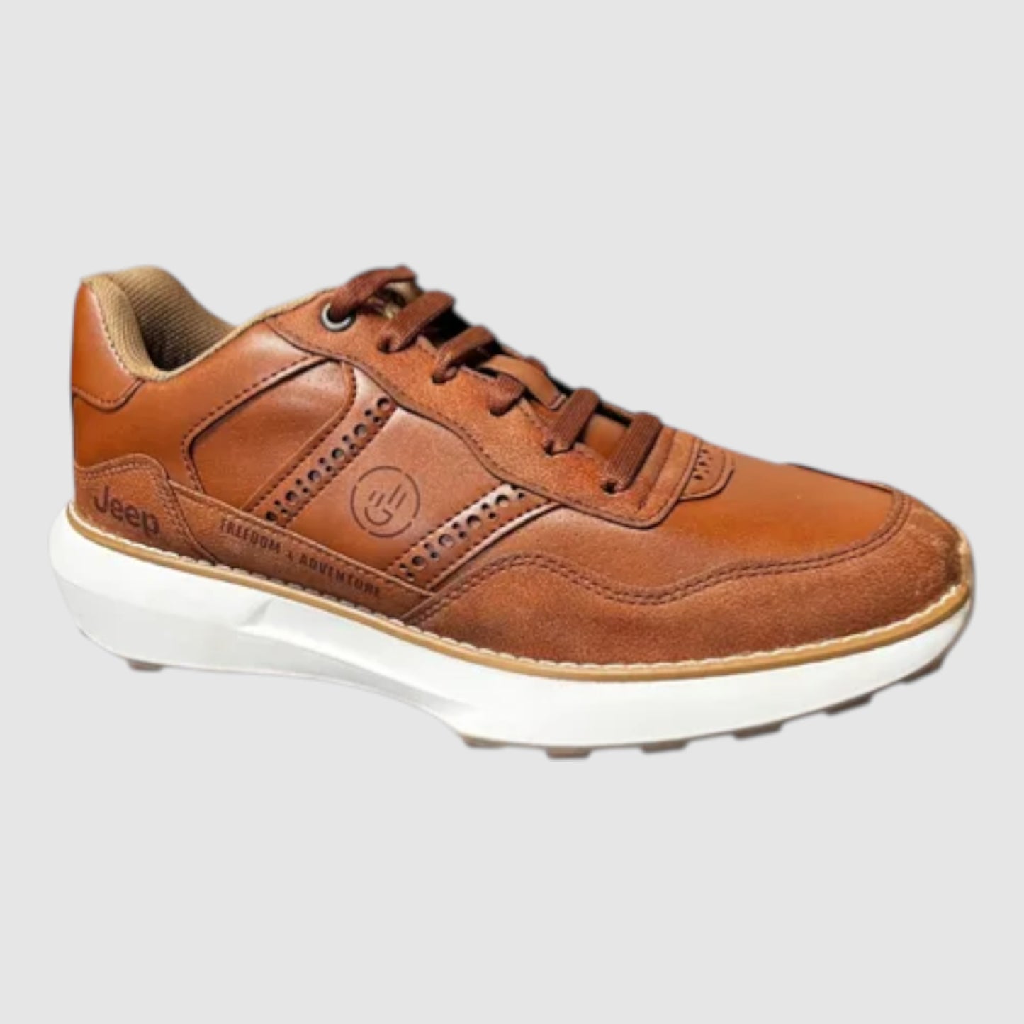Tenis Jeep Hombre Casual Urbano Piel S280 Café
