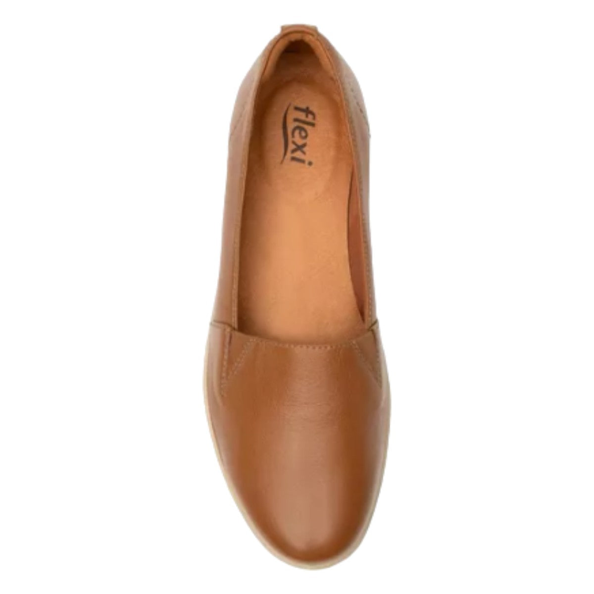 Zapato Flexi Mujer De Confort Y Piel 101905tan