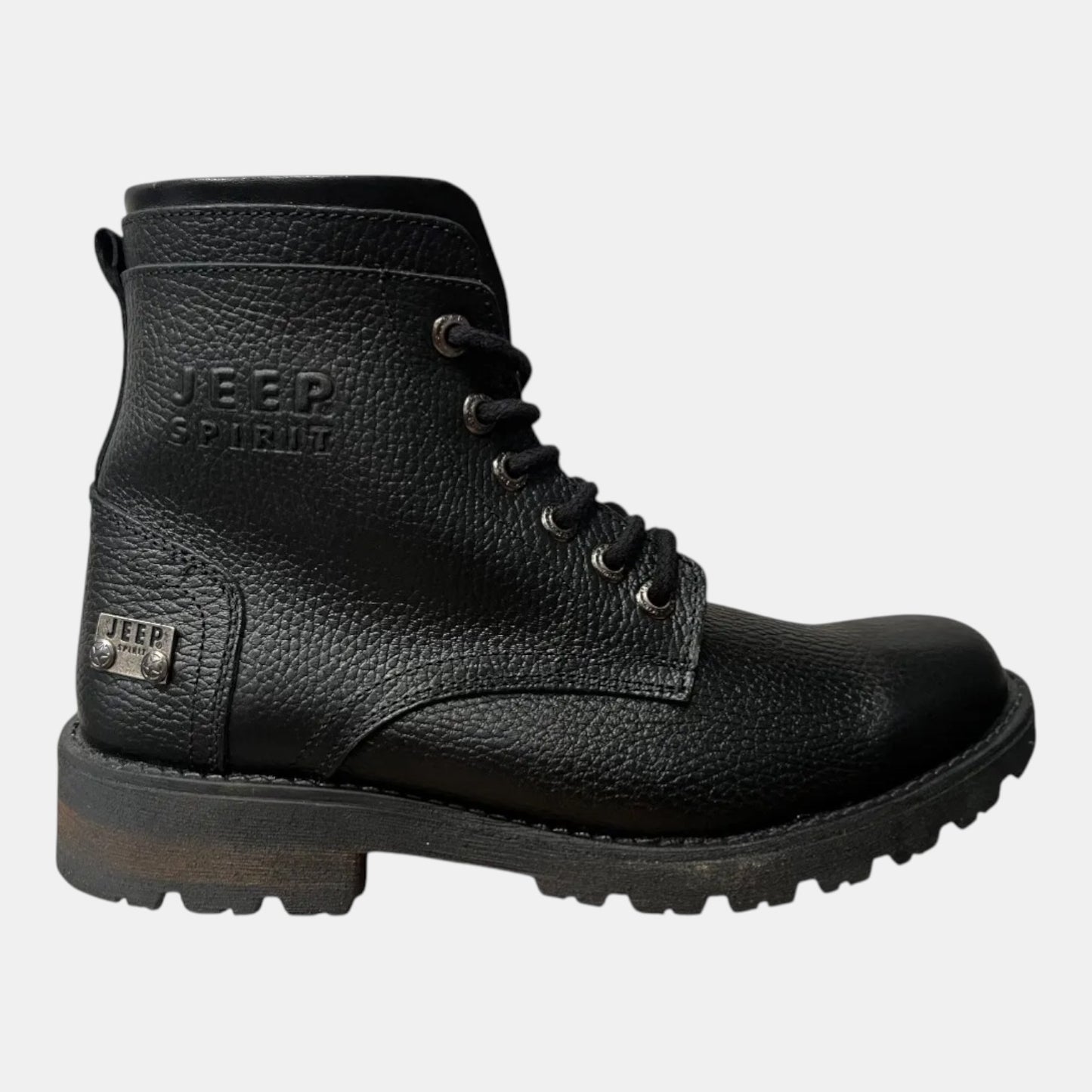 Botas Jeep Hombre Casuales De Piel 10153neg Negro
