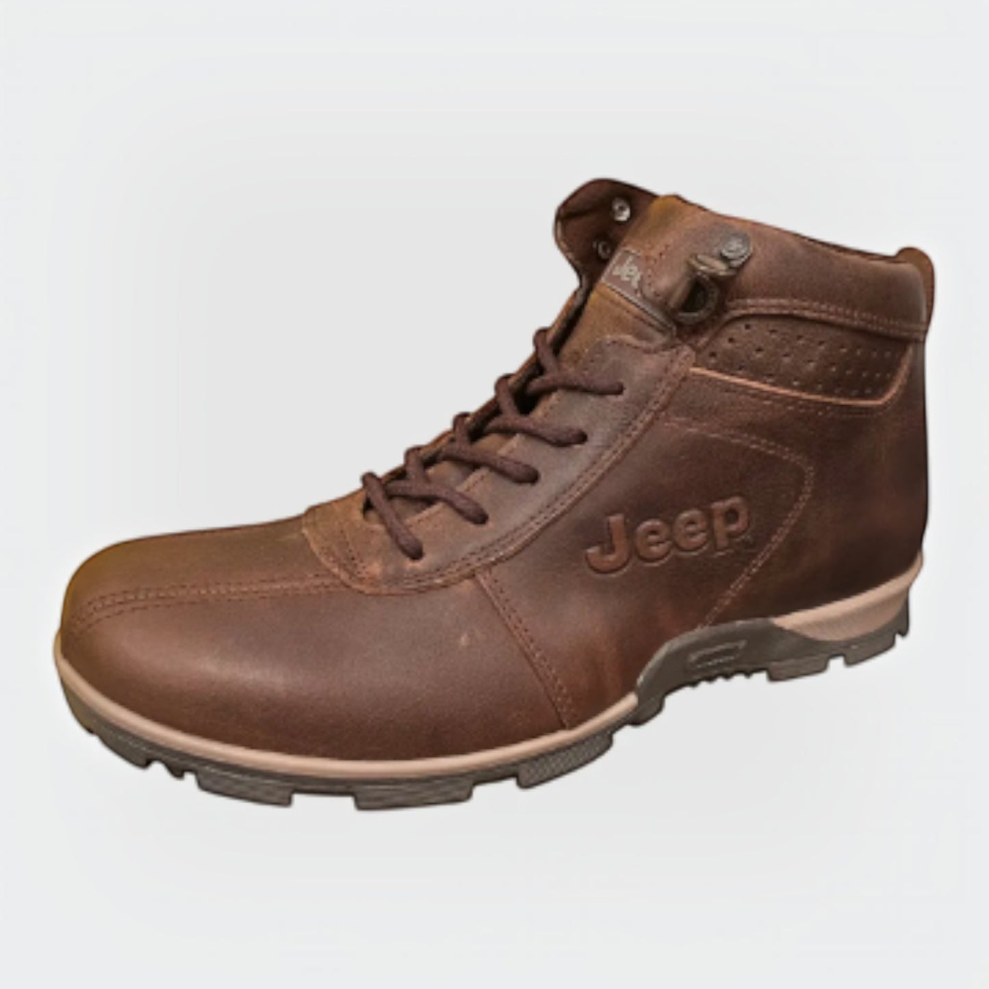 Botas Jeep Hombre Casual Piel 10427 Cafe