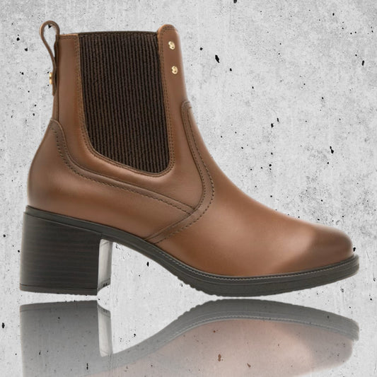 Bota Flexi Mujer Casual De Piel 120505Tan