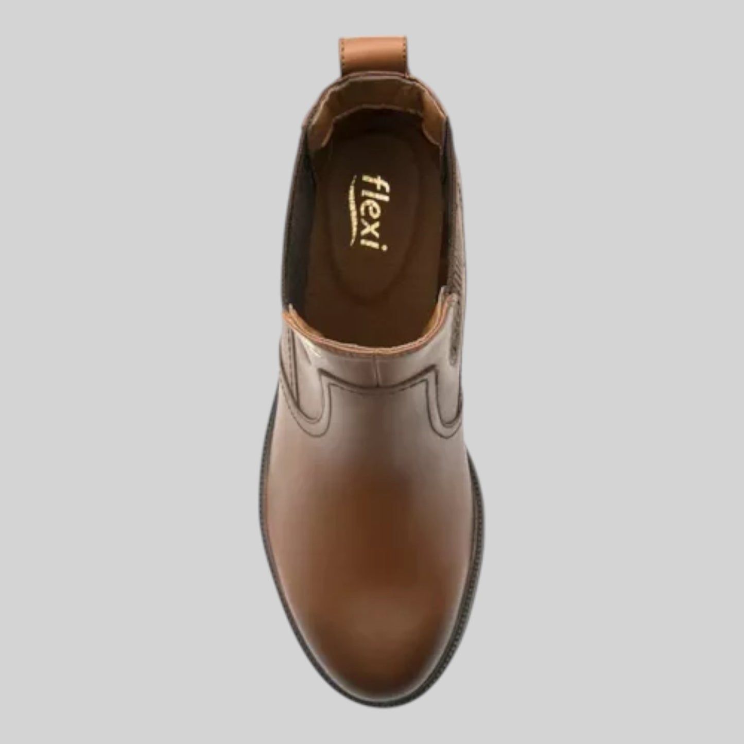 Bota Flexi Mujer Casual De Piel 120505Tan