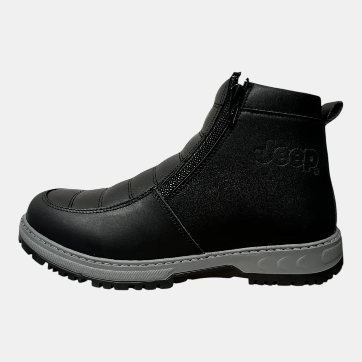 Botas Jeep Hombre Casuales De Piel 16521neg Negro