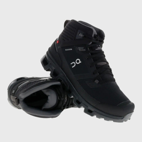 Tenis On Cloud Hombre Cloudrock 2 Waterproof Bota 63.98613 Negro
