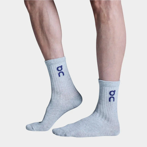 Calcetas On Cloud Logo Sock High 3 Pares 2uf10310331 Multicolor