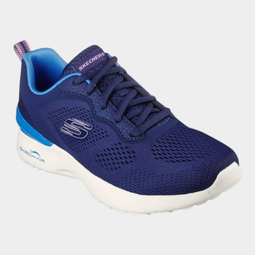 Tenis Skechers Mujer Skech-air Memory Foam 149753nvbl Azul