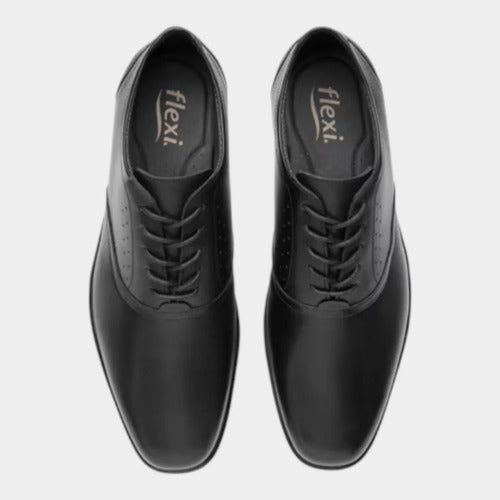 Zapatos Flexi Hombre Derby Semivestir De Piel 407817neg Negro
