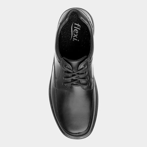 Zapatos Flexi Hombre Casual De Servicio Piel 63202neg Negro