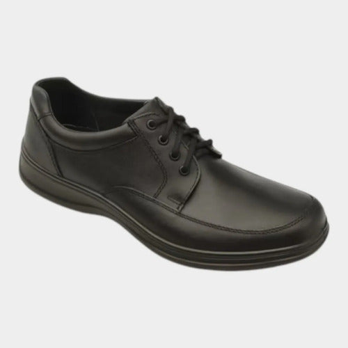 Zapatos Flexi Hombre Casual De Servicio Piel 63202neg Negro
