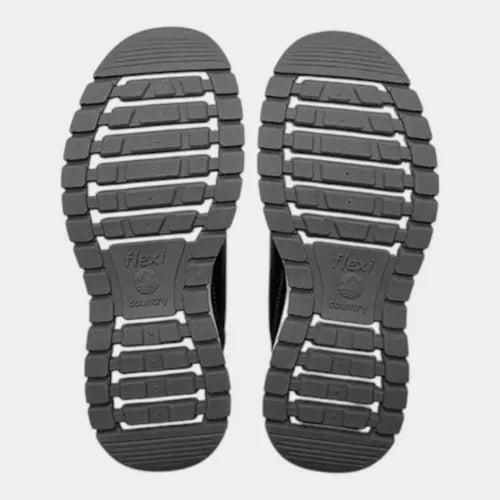 Botín Flexi Hombre Country Outdoor De Piel 401016neg Negro