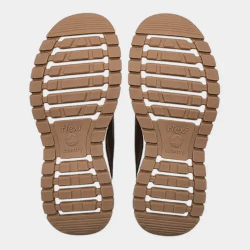 Botín Flexi Hombre Country Outdoor De Piel 401016choc Chocolate
