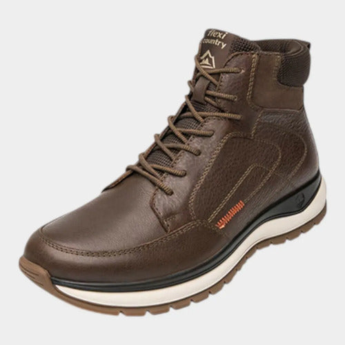 Botín Flexi Hombre Country Outdoor De Piel 401016choc Chocolate