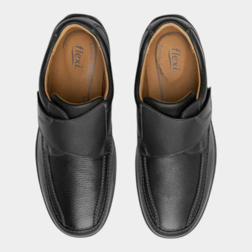 Zapatos Flexi Hombre Confort De Piel 415901neg Negro
